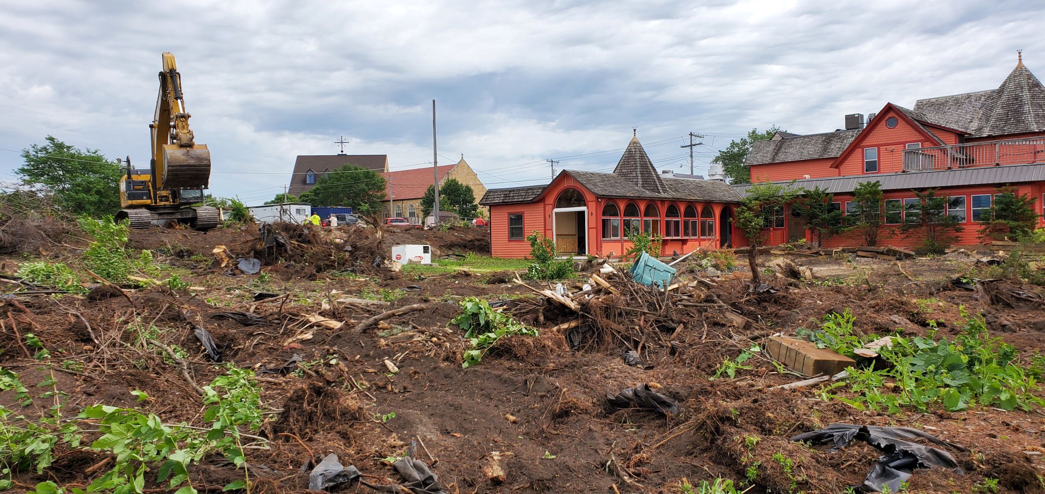 Excavating to make room for "The Rune"